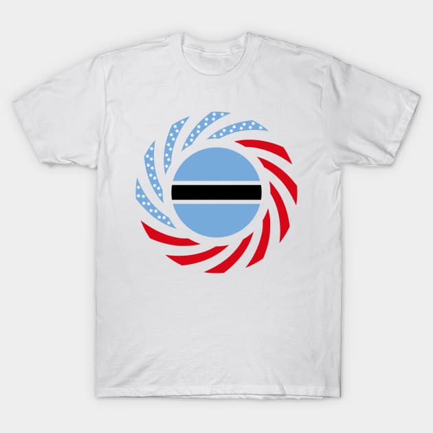 Botswana American Multinational Patriot Flag Series T-Shirt by Village Values